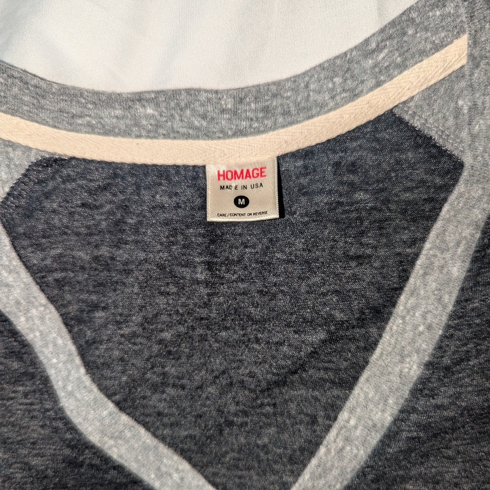 HOMAGE Women's Medium 3/4 Sleeve Cincinnati Ohio Graphic Print T-Shirt - Picture 3 of 5